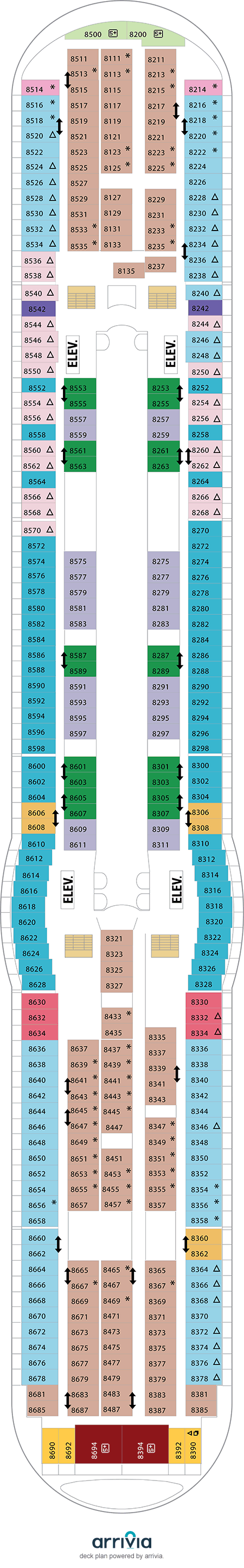 Navigator of the Seas - Category 4V - Cabin # 8121