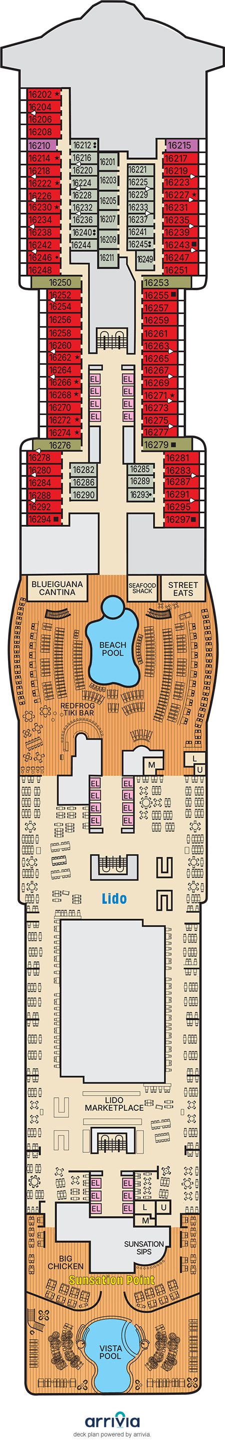 Carnival Tropicale - Category 4I - Cabin # 16293