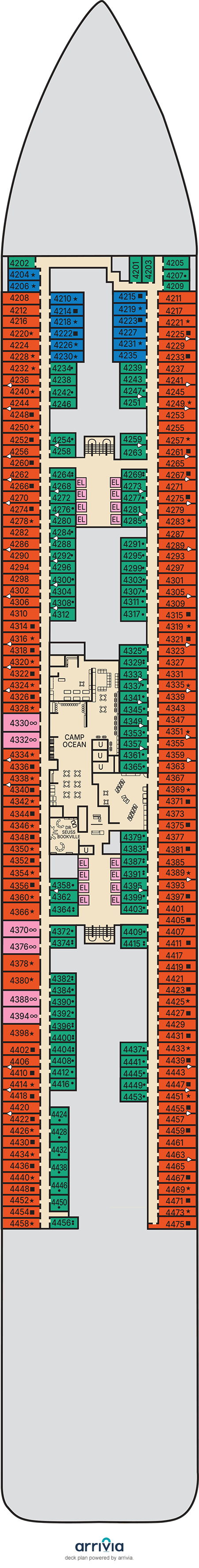 Carnival Tropicale - Category 6A - Cabin # 4260