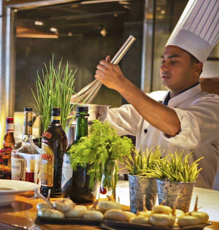 Chef's Table culinary experience aboard a Carnival cruise ship