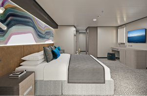 Forward-Facing Club Balcony Suite with Large Balcony