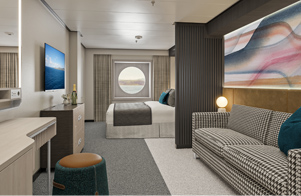 Large Oceanview Stateroom with Round Window