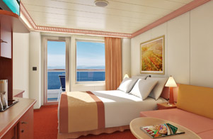 Aft-View Extended Balcony Stateroom