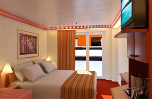 Interior Stateroom with French Doors (Obstructed View)