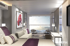 Edge Stateroom with Infinite Veranda