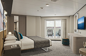 Aft-Facing Suite with Large Balcony