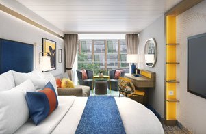 Spacious Infinite Central Park View Balcony Stateroom