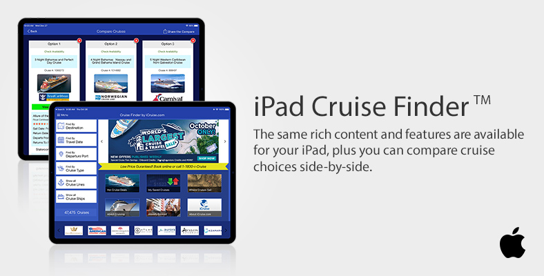 iCruise Cruise Finder™ iPhone and Android App.