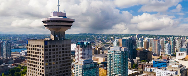 Vancouver skyline and waterfront (placeholder ? swap for a Vancouver Lookout photo)