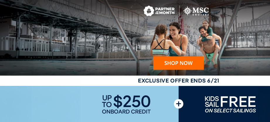 Up to $250 Onboard Credit + Kids Sail Free - Ends 6/21!