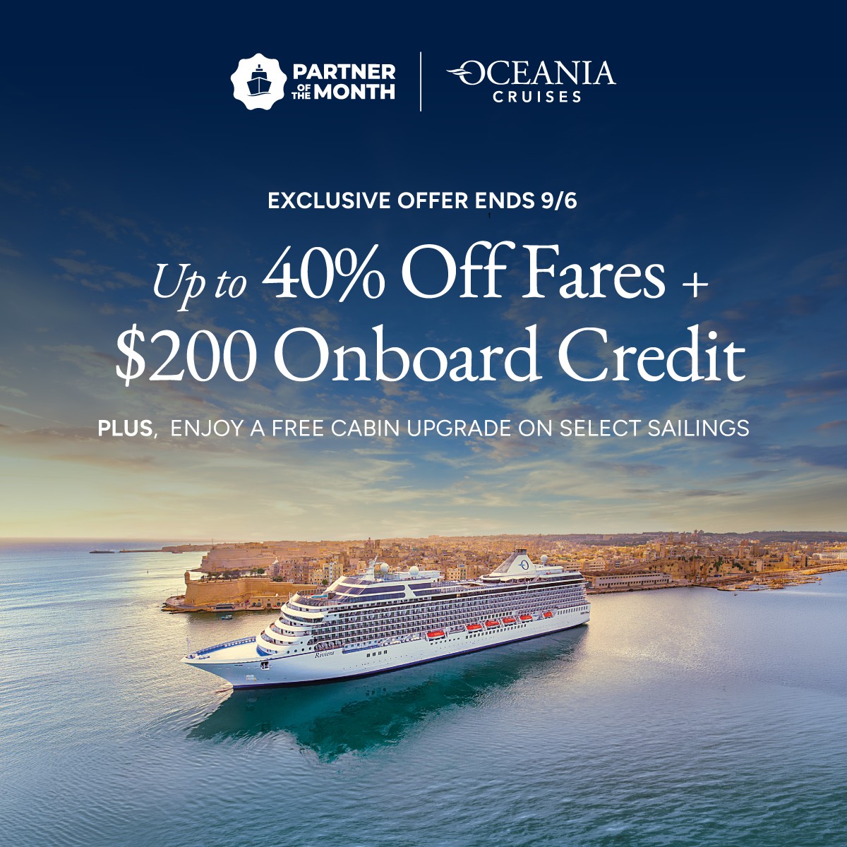 Oceania Cruises — Partner of the Month