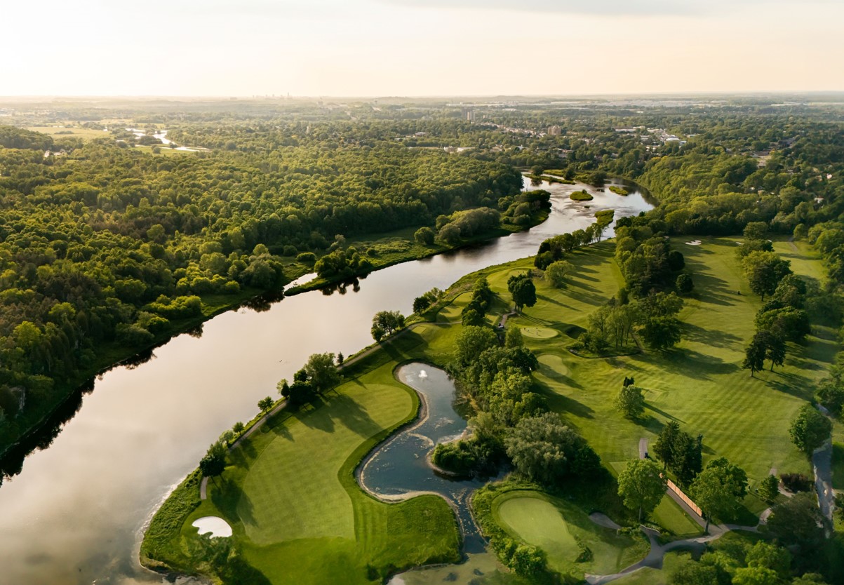 Golf course scenic views